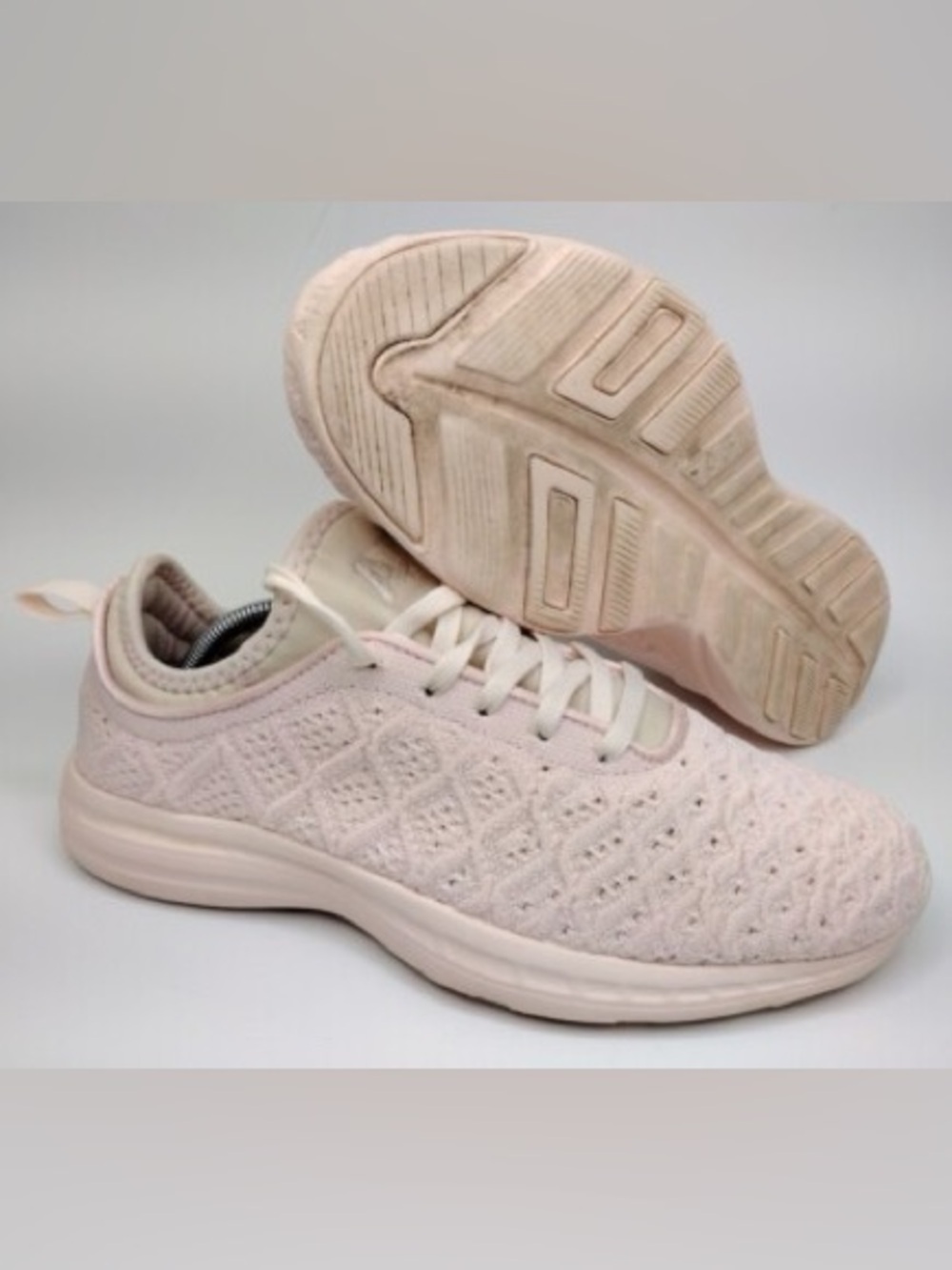 APL Techloom Phantom Women's Lightweight Knit Sneaker - Blush Pink